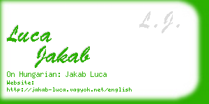 luca jakab business card